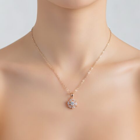 Blossom Radiance Floral Pendant Necklace