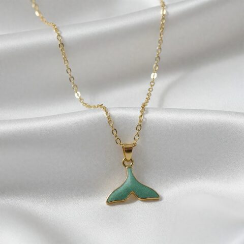 Ocean Whisper Whale Tail Pendant