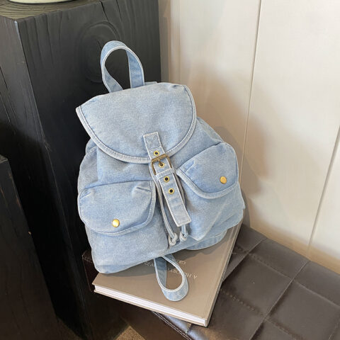 New Stylish Large-capacity Denim Womens Backpack