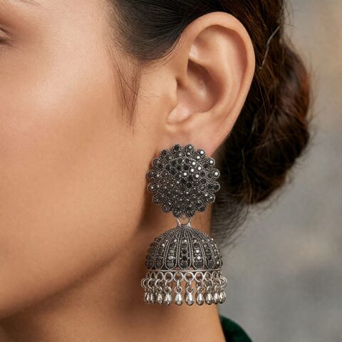 Chandrika Dome Jhumka Earrings